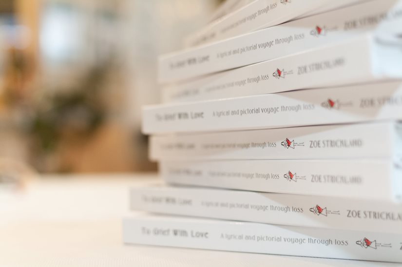 Grief book artwork expressing loss and healing